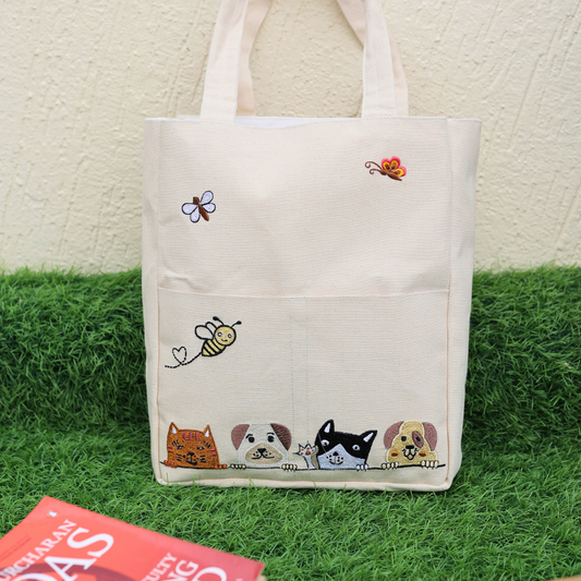 Furry Friends tote Bag