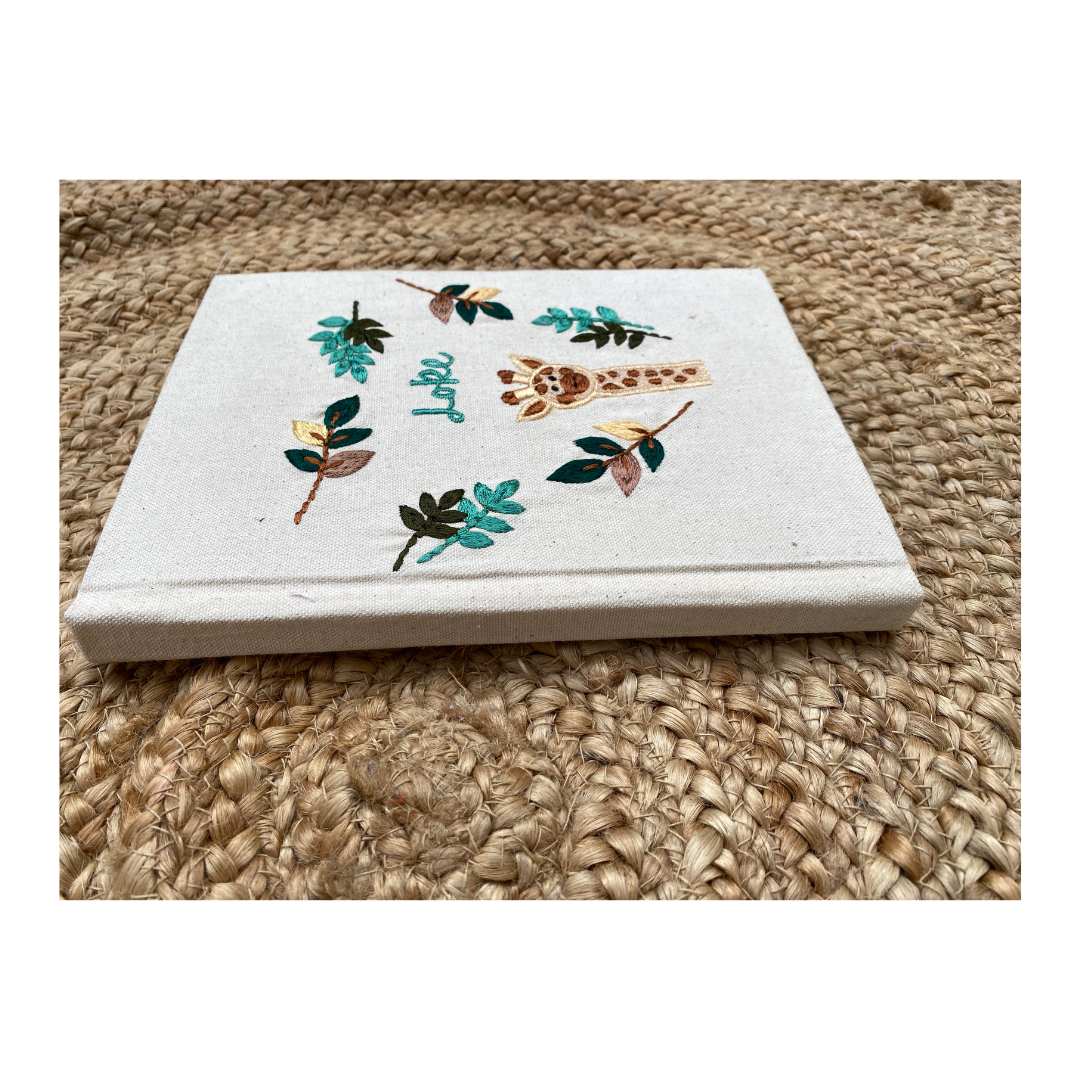 Giraffe embroidered Diary