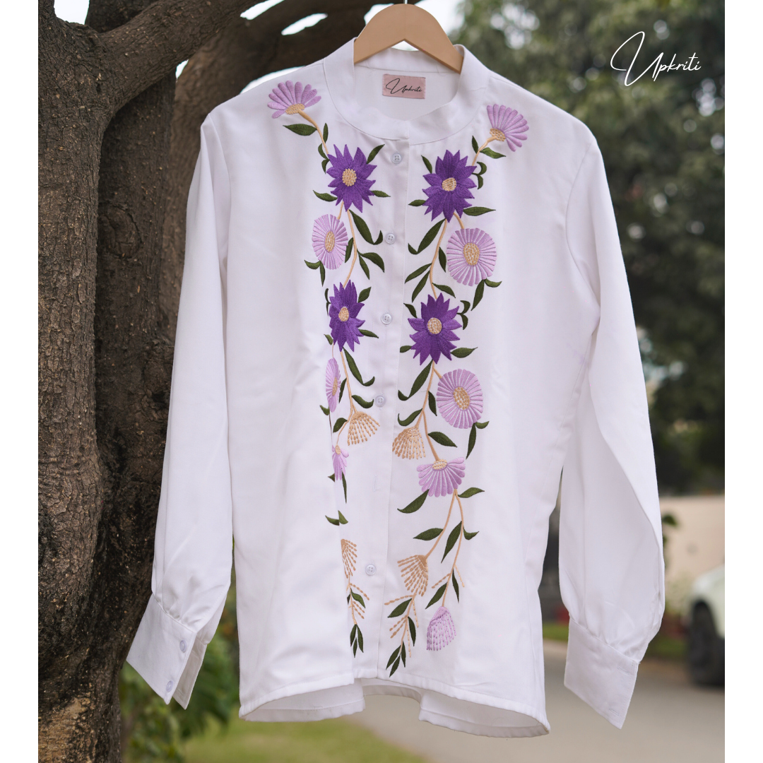 Lilac Meadow women shirt