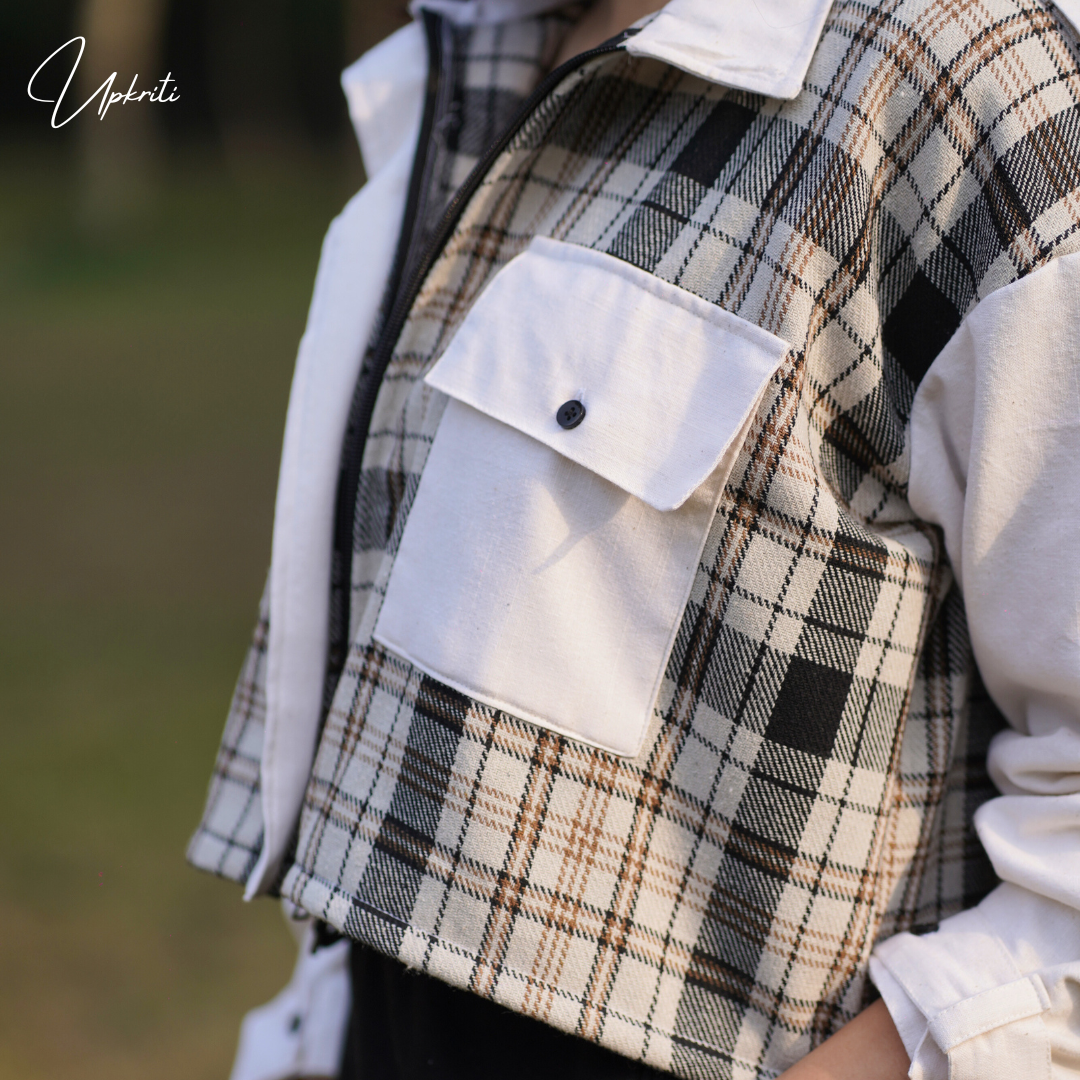 Crop Flannel Shacket