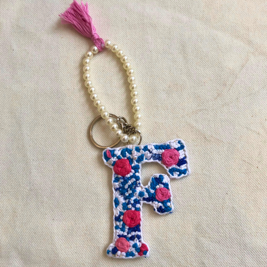 'F' Letter key charm