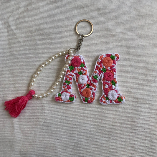 'M' Letter key charm