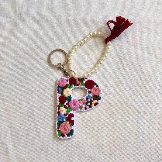 'P' Letter key charm