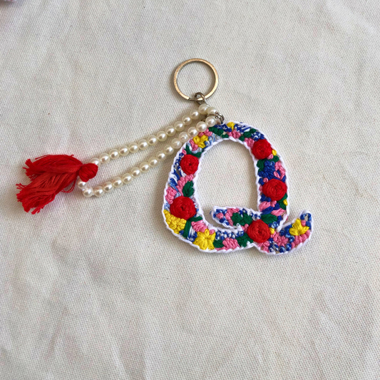 'Q' Letter key charm