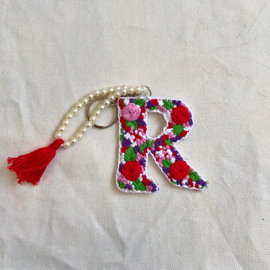 'R' Letter key charm