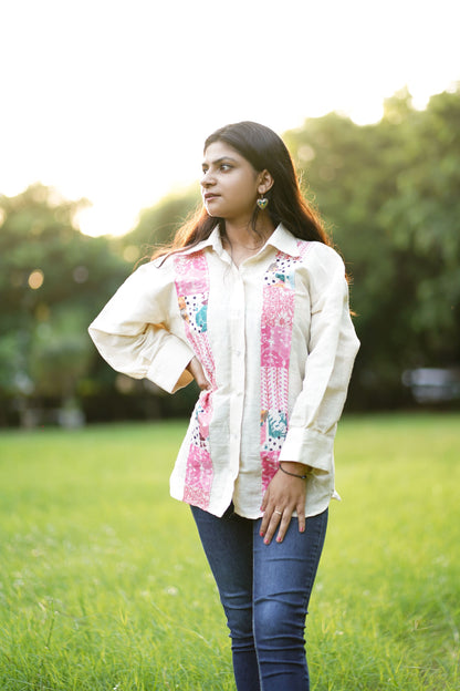 Linen Patchwork Shirt