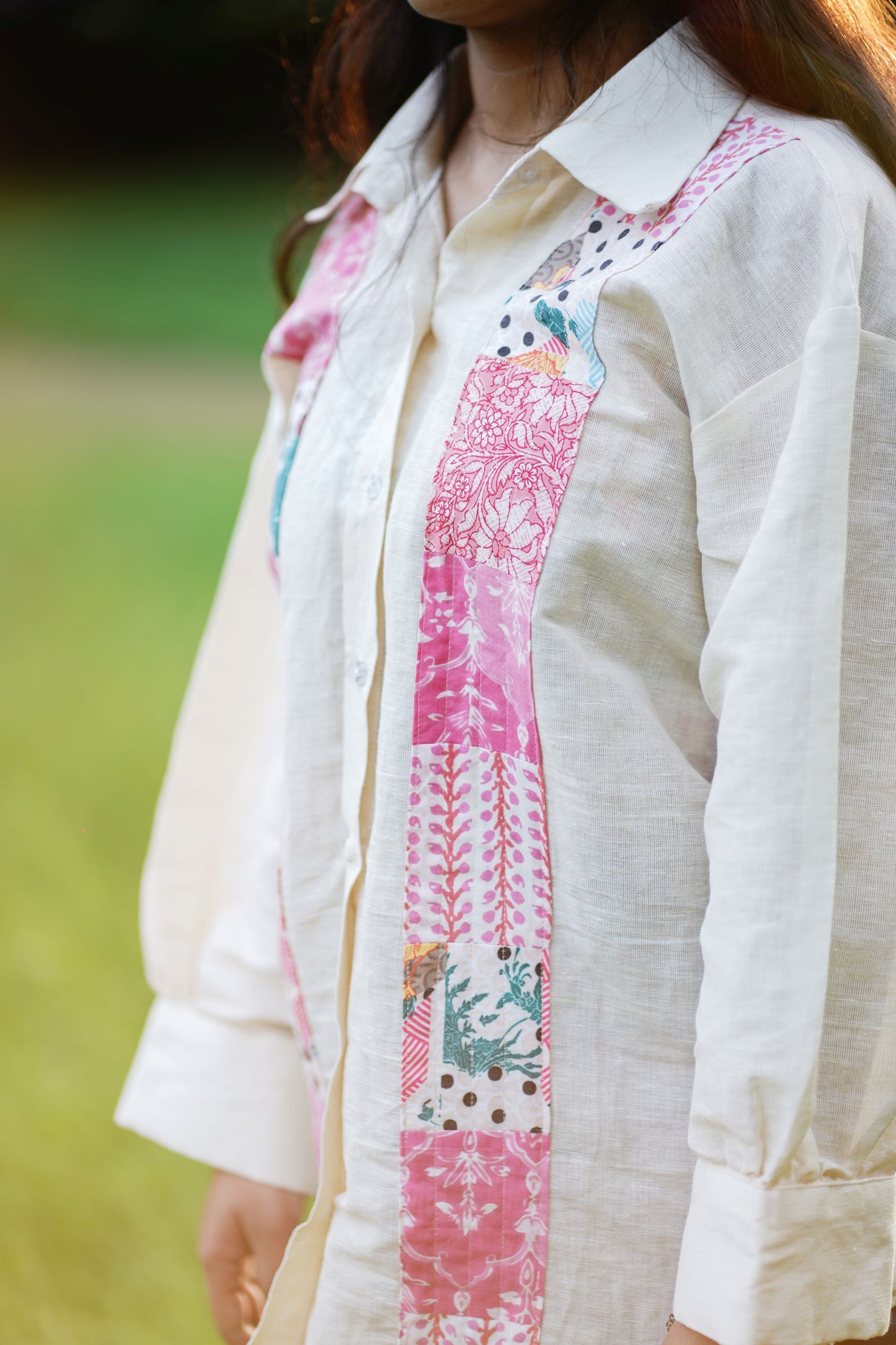 Linen Patchwork Shirt