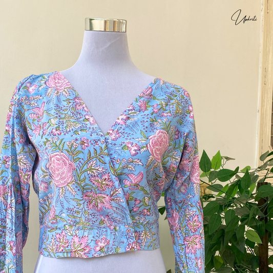 Floral Azure Top