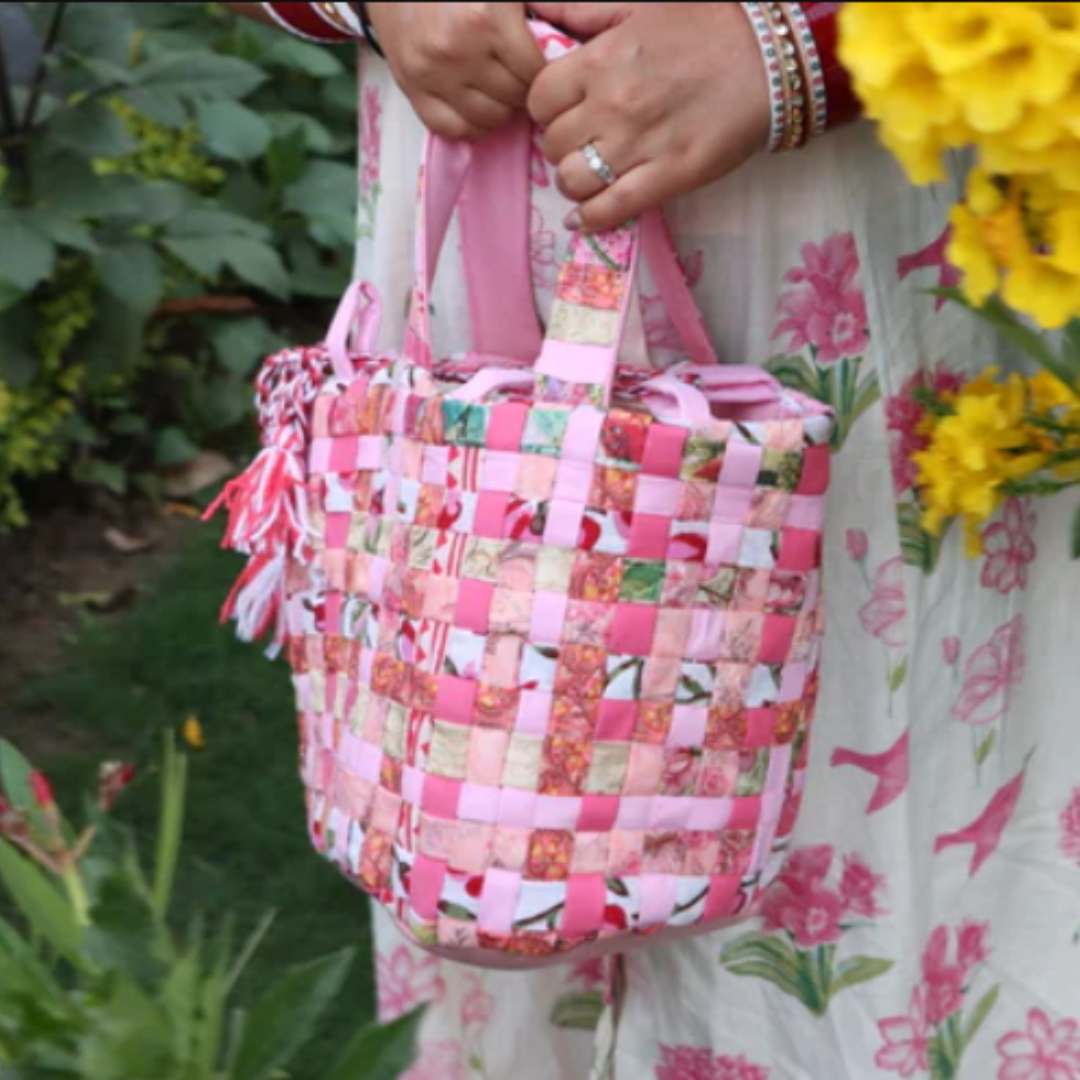 Pink mat Basket