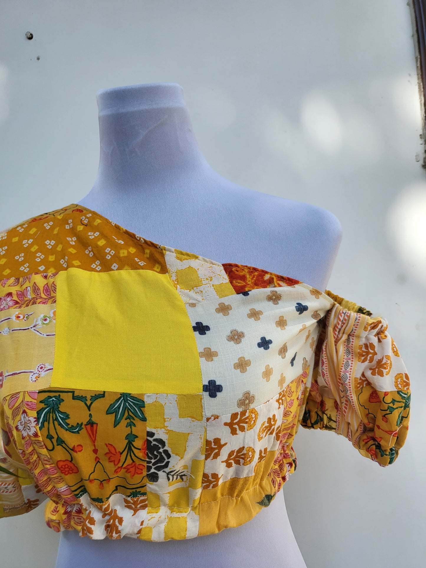 Sunshine Patchwork Crop Top