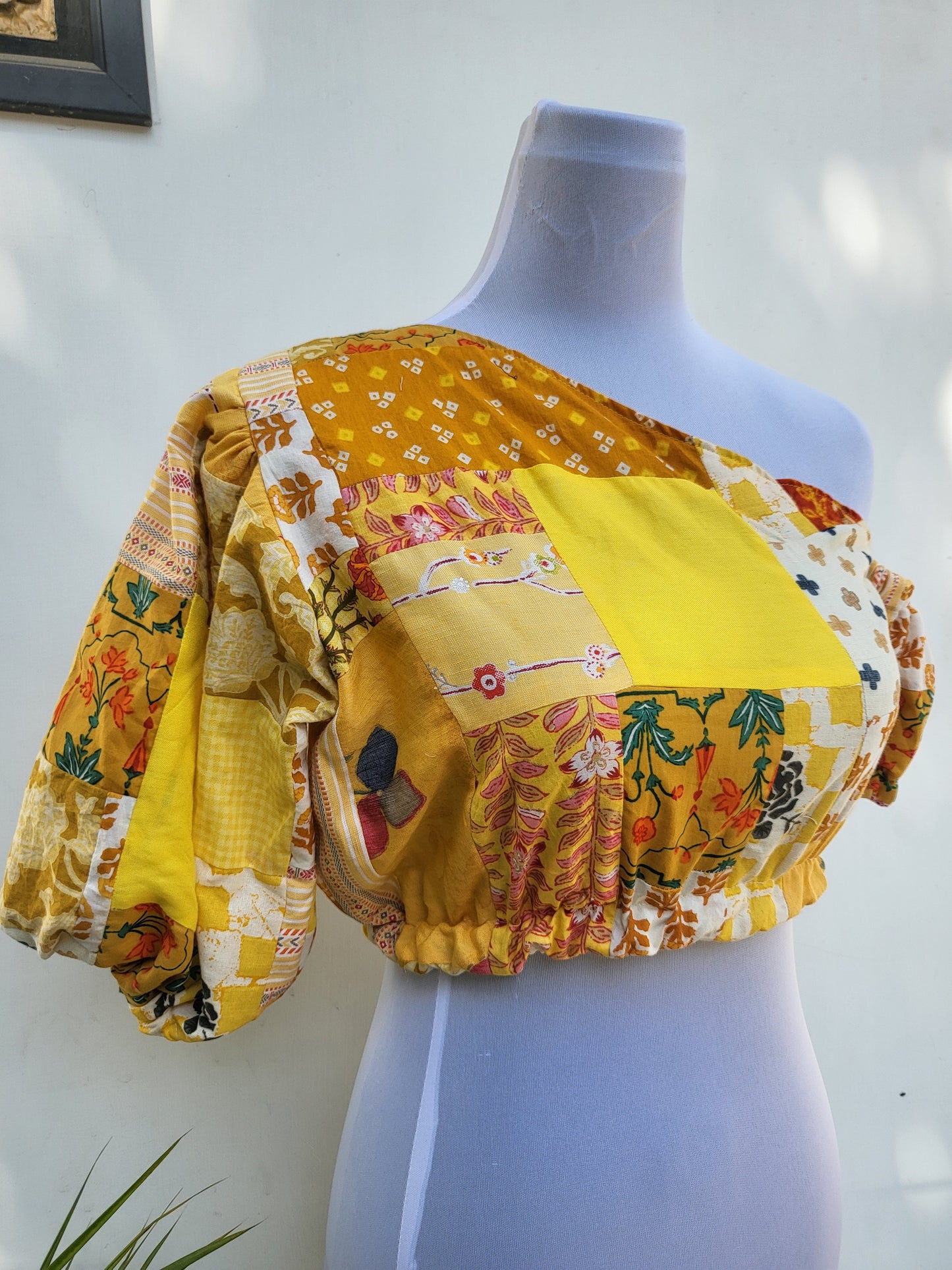 Sunshine Patchwork Crop Top