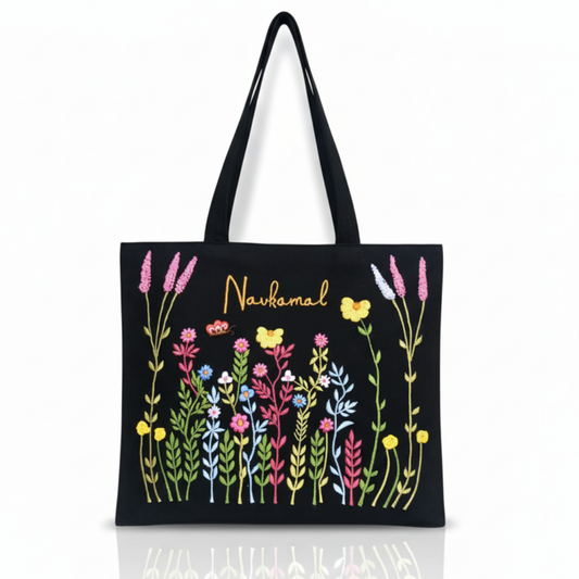 Black Charm Box Tote