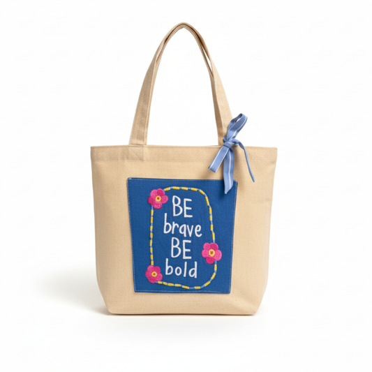 Brave Quote Tote bag
