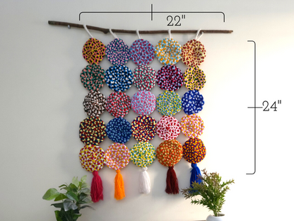 Braided discs wall décor