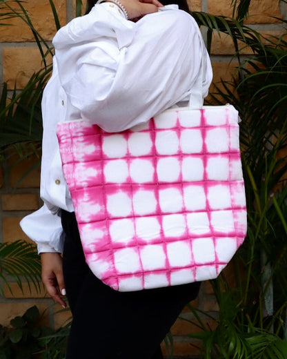 Pink tie-dye Tote Bag