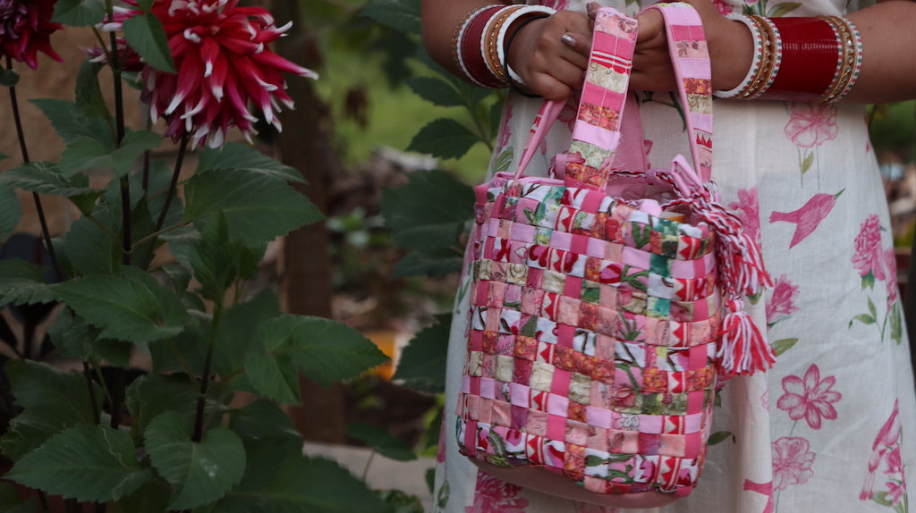 Pink mat Basket