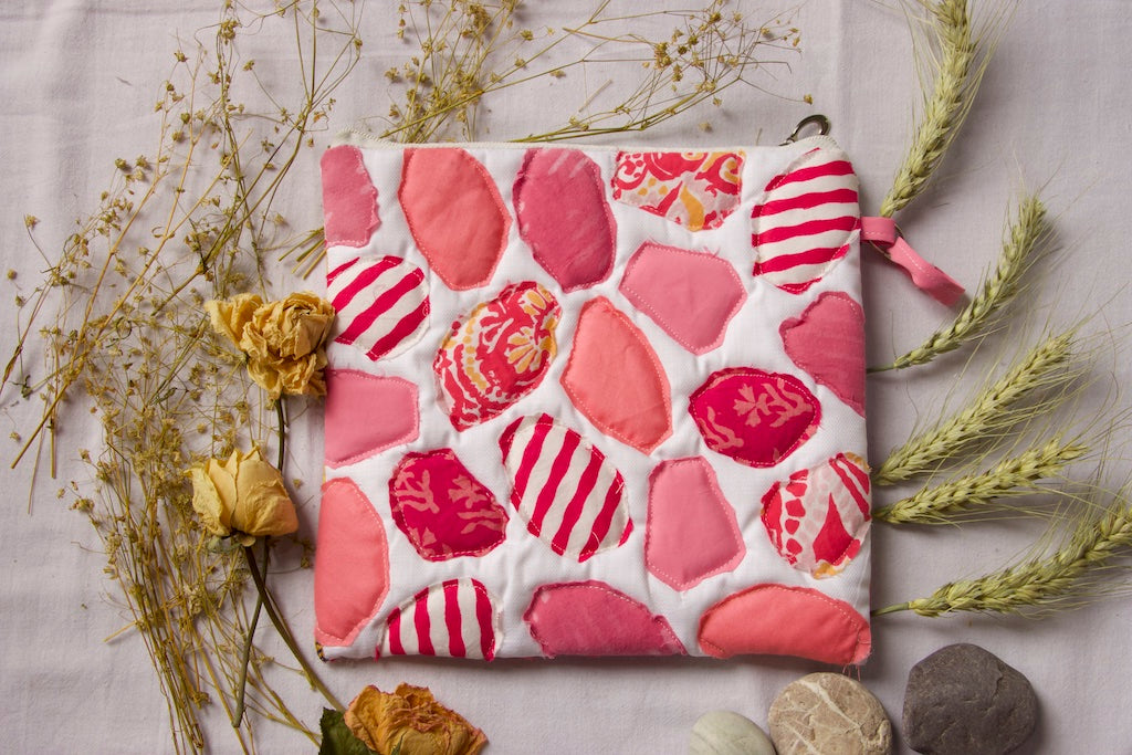 Shades of Pink Mosaic Pouch