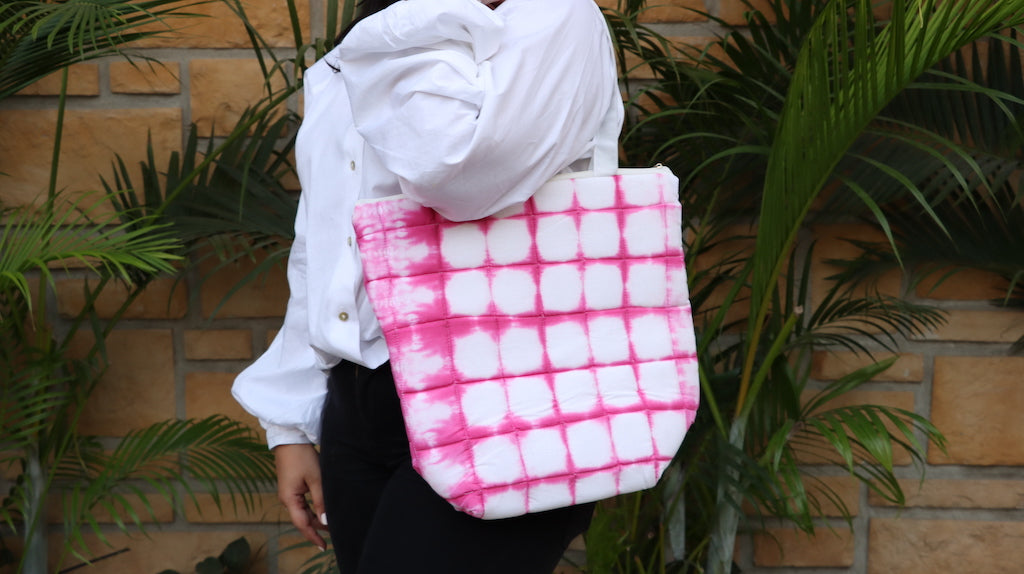 Pink tie-dye Tote Bag