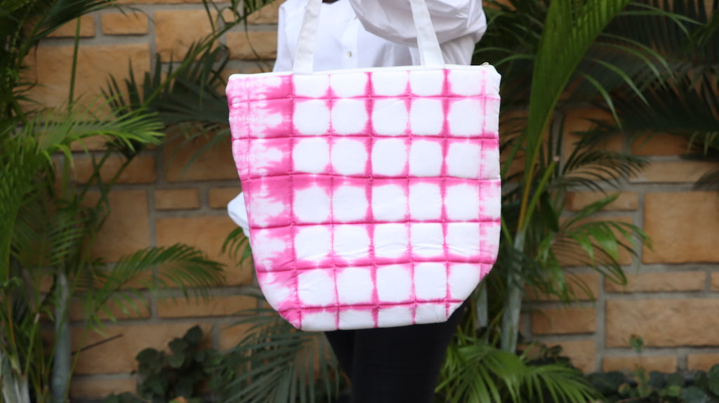 Pink tie-dye Tote Bag