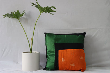 Orange Black Cushion covers