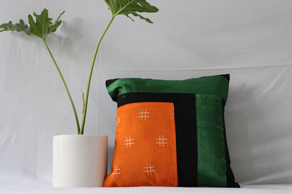 Orange Black Cushion covers