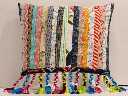 Printed Stripes Cushion Cover