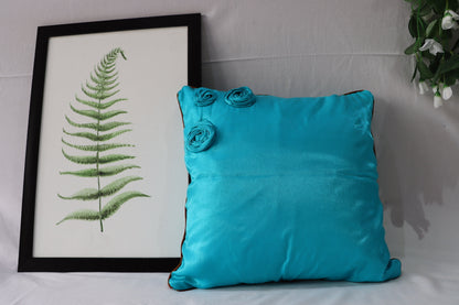 Turquoise Silk Cushion Covers