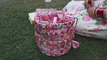 Pink mat Basket